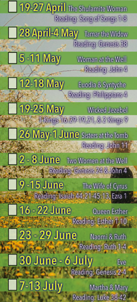 women of the bible schedule2
